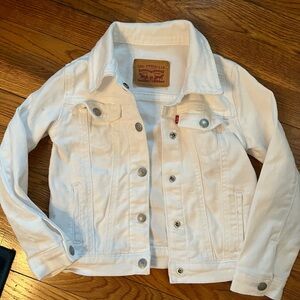 Girls white Jean jacket